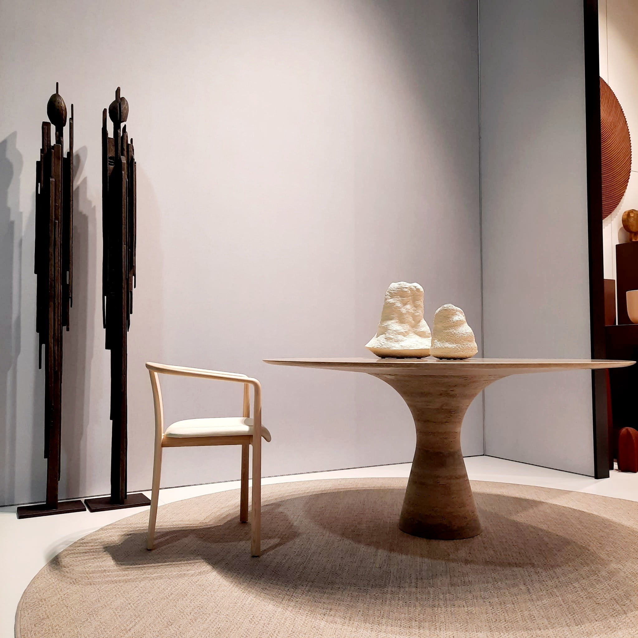 Port Saint Laurent Refined Contemporary Marble Dining Table 13075 20
