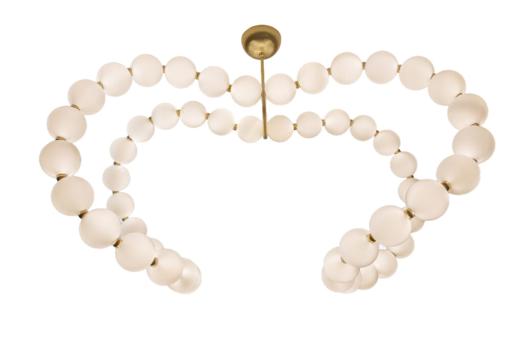 Courbes de Perles Chandelier by Ludovic Clément d’Armont 1