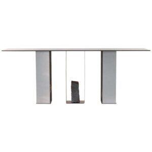 Steel and Stone Console Table by Batten and Kamp