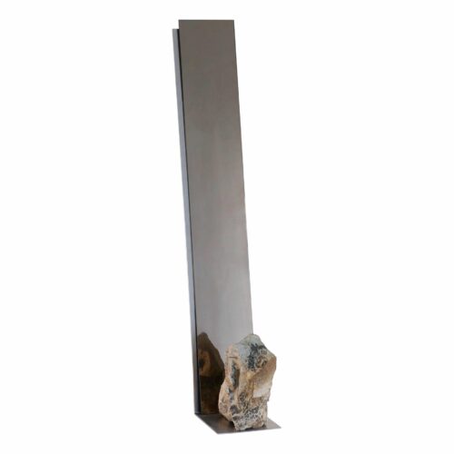 Steel and Stone Mirror by Batten and Kamp 1