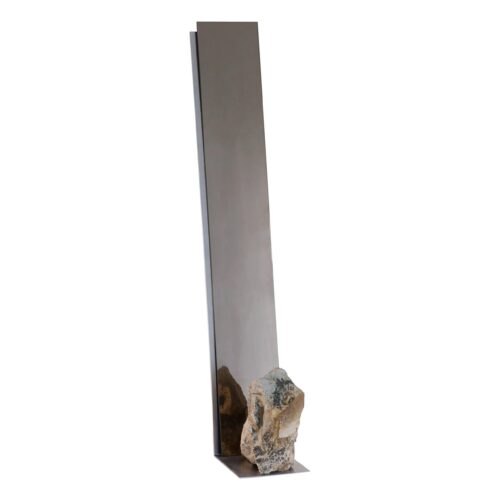 Steel and Stone Mirror by Batten and Kamp 1
