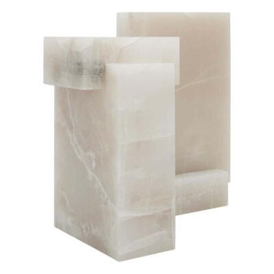 Pair of Solid Onyx Sculptural Guéridons Signed Noro Khachatryan