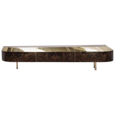 Distortion Series Object 5 Polished Brass Console by Emelianova Studio