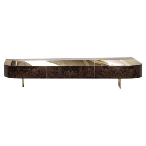 Distortion Series Object 5 Polished Brass Console by Emelianova Studio 1