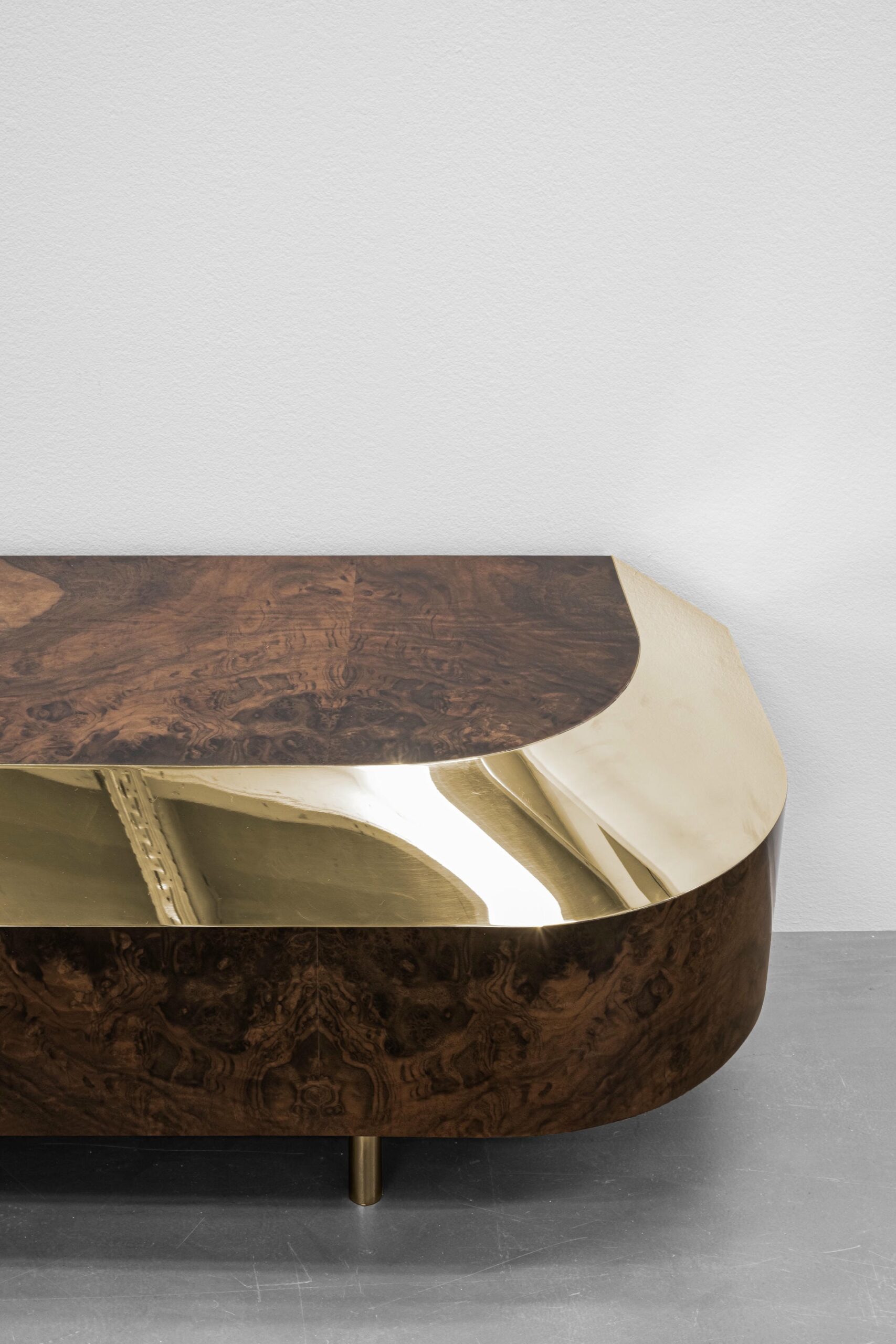 Distortion Series Object 5 Polished Brass Console by Emelianova Studio 4