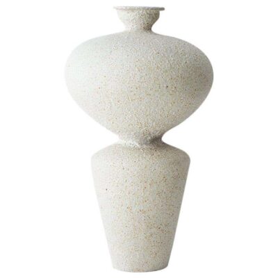 Lebes Hueso Stoneware Vase by Raquel Vidal and Pedro Paz