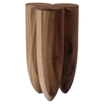 Senufo Stool Natural in African Walnut by Arno Declercq