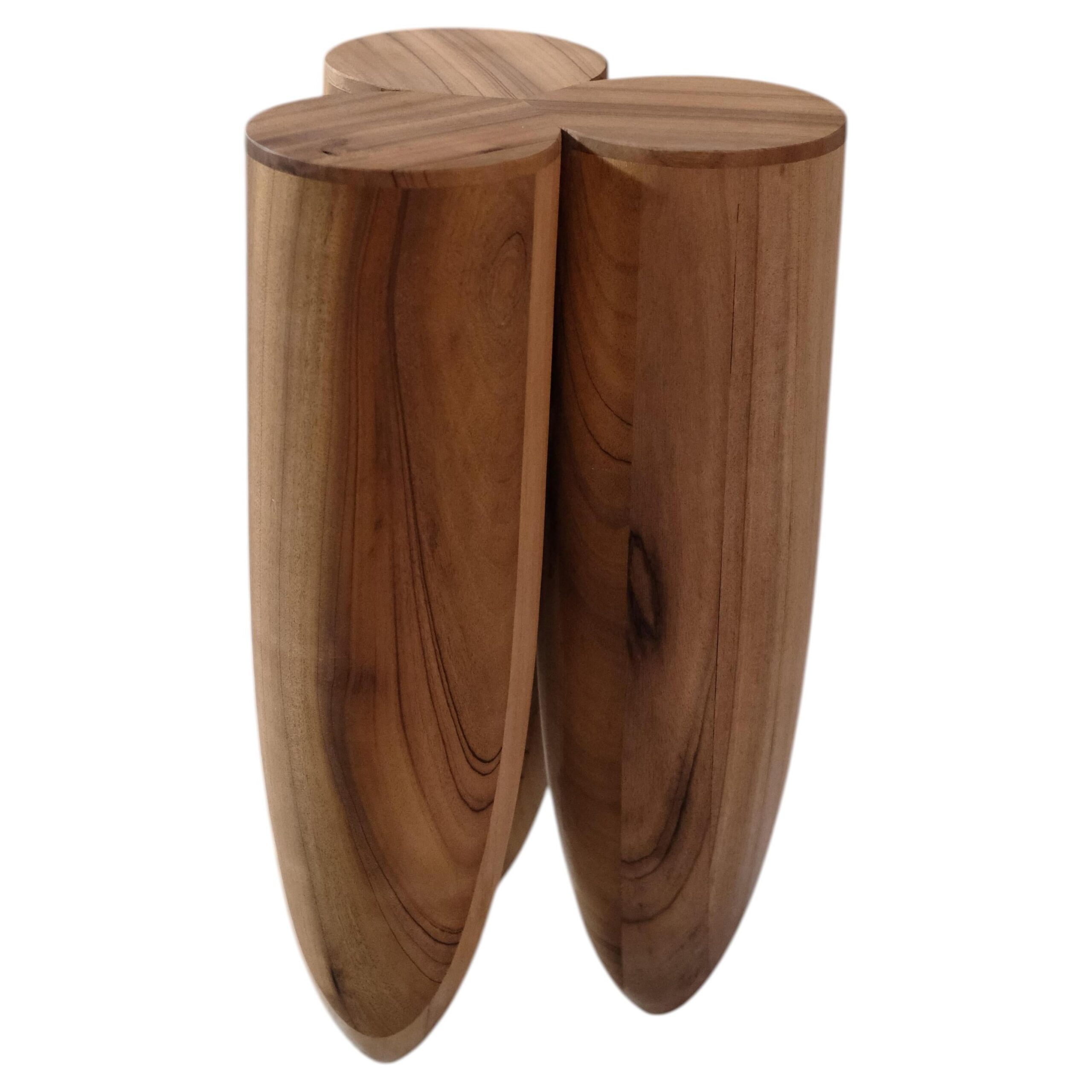 Senufo Stool Natural in African Walnut by Arno Declercq