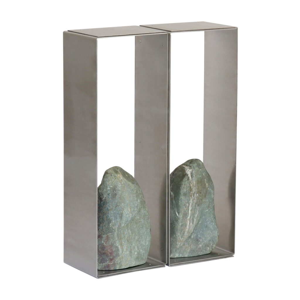 Steel and Stone Console Table by Batten and Kamp 1
