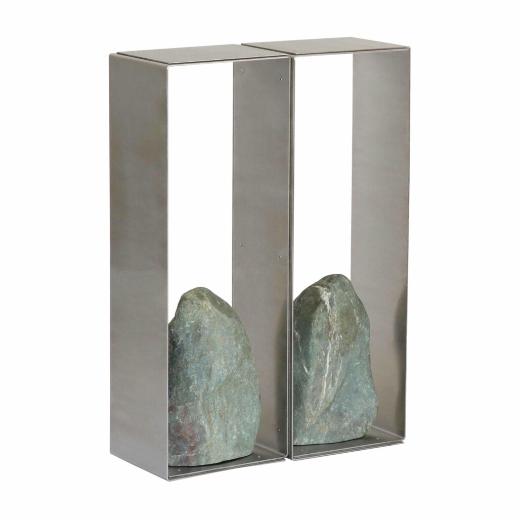 Steel and Stone Console Table by Batten and Kamp 1