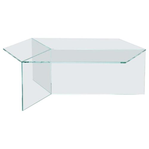 Transparent Glass Isom Oblong Coffee Table Sebastian Scherer