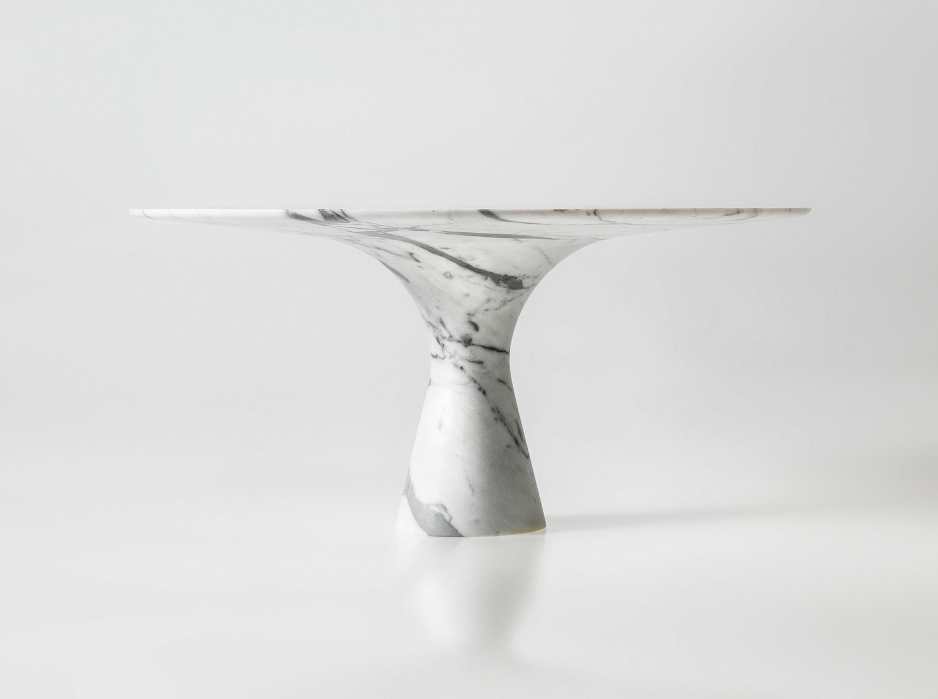 Travertino Rosso Refined Contemporary Marble Dining Table 16075 10