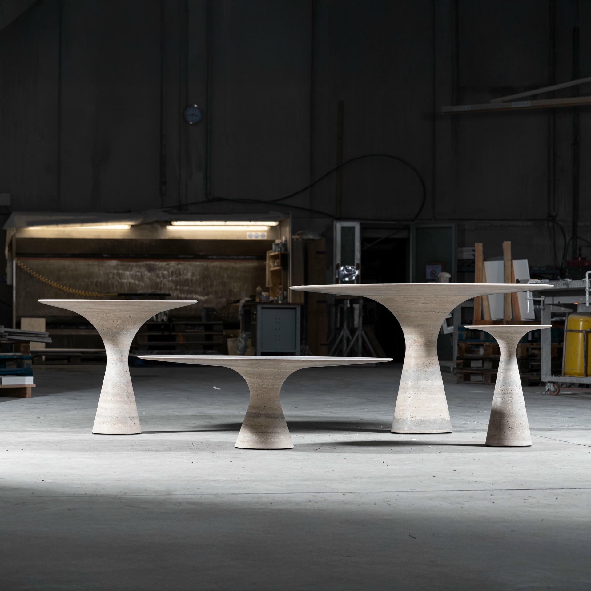 Travertino Rosso Refined Contemporary Marble Dining Table 16075 13