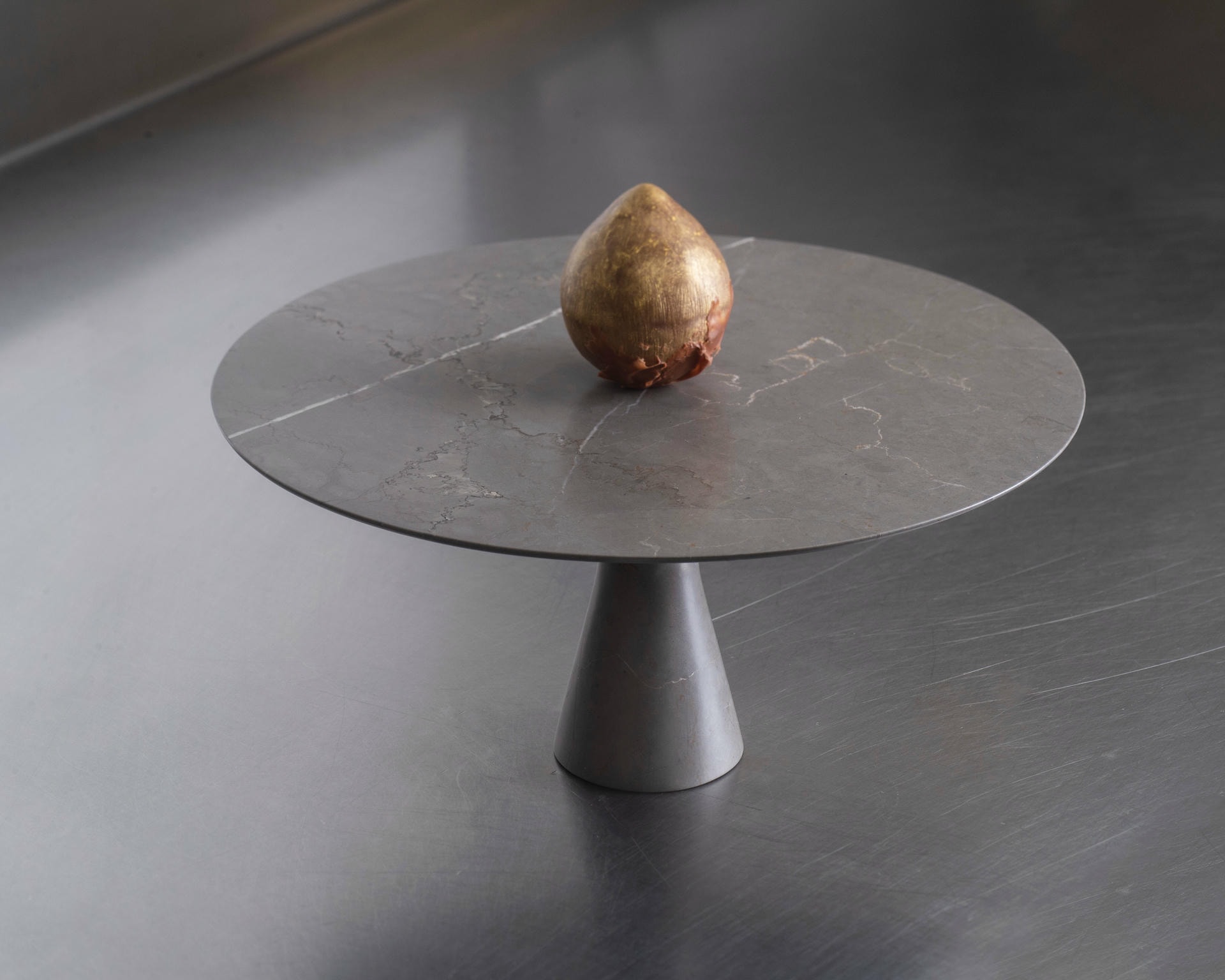 Travertino Silver Refined Contemporary Marble Dining Table 13075 11