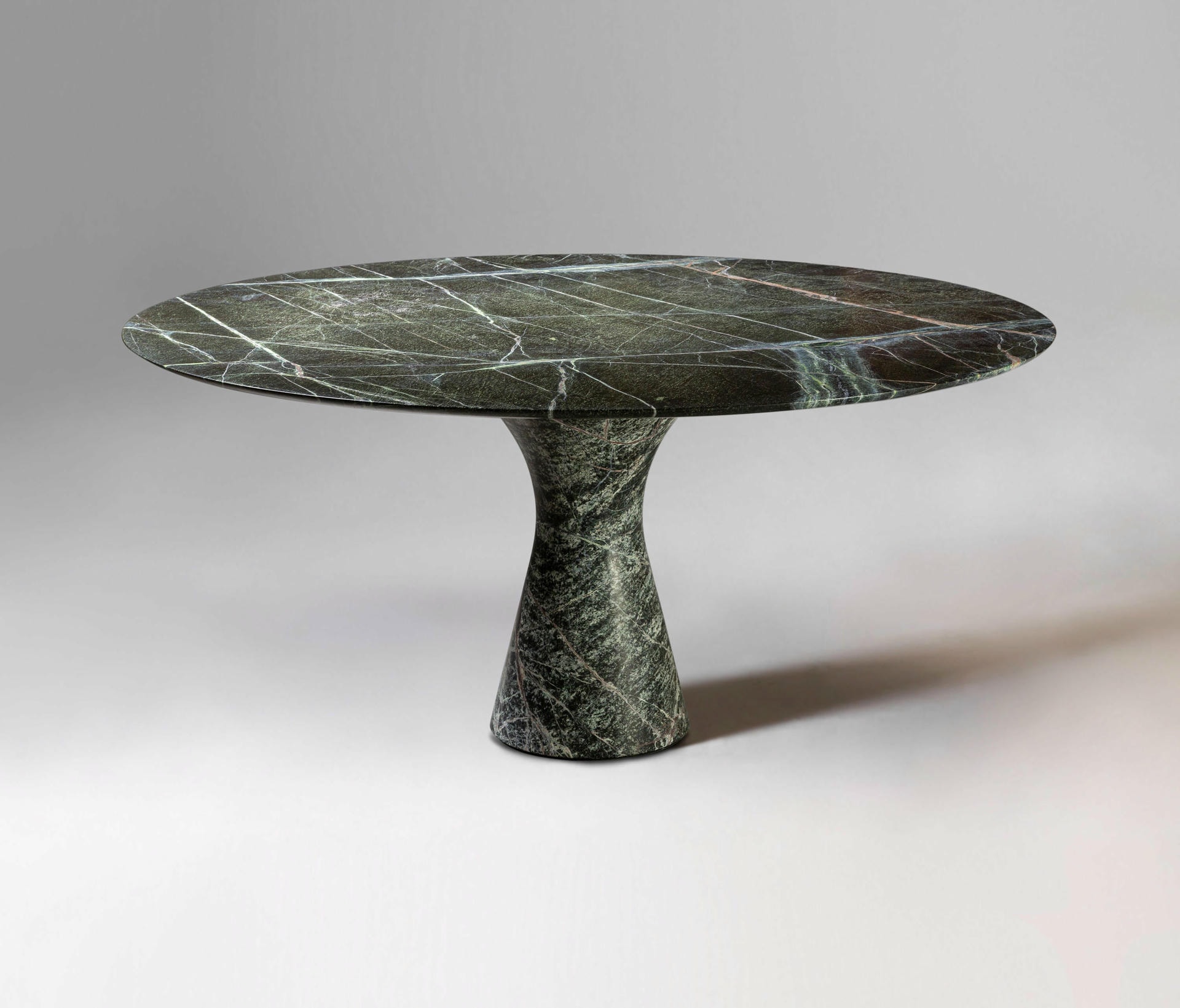 Travertino Silver Refined Contemporary Marble Dining Table 13075 4