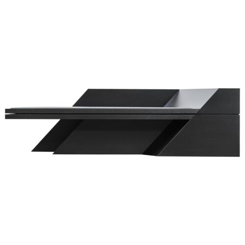 Black Ash Chaise Longue Sculpted by Lupo Horiokami 1