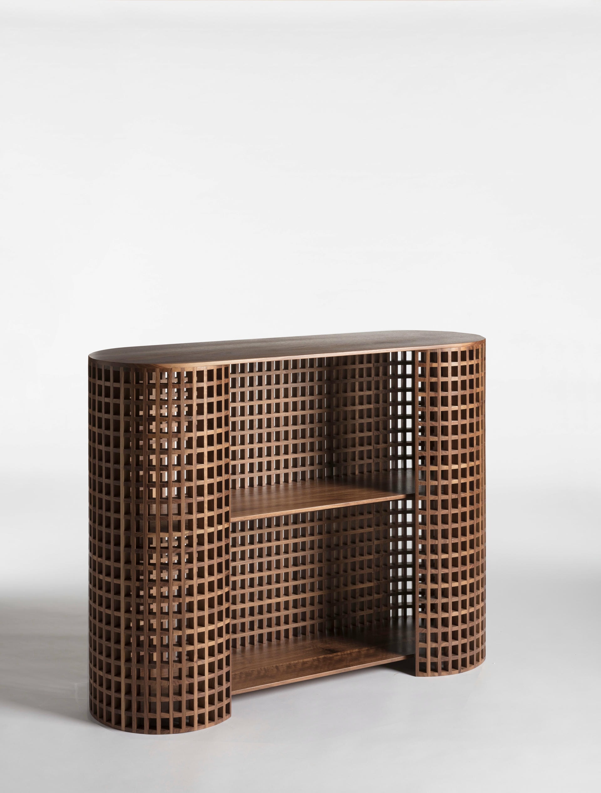 Unique Brown Handcrafted Walnut Carabottino Drink Cabinet by Cara Davide 2