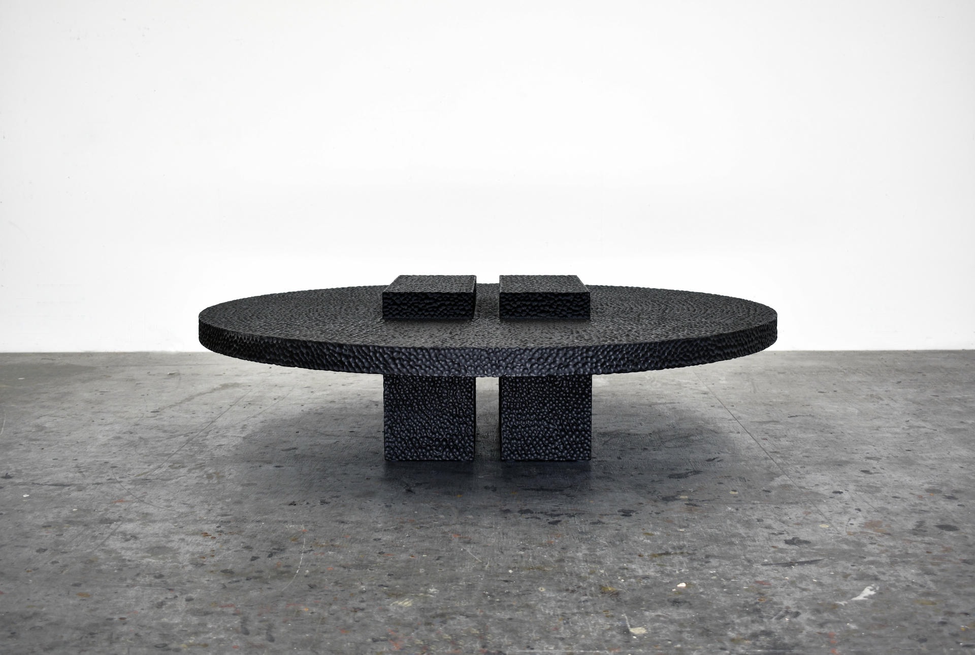 R3 Maple Round Low Table Sculpted by John Eric Byers 2