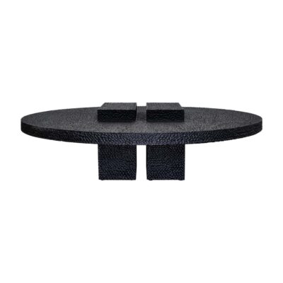 R3 Maple Round Low Table Sculpted by John Eric Byers