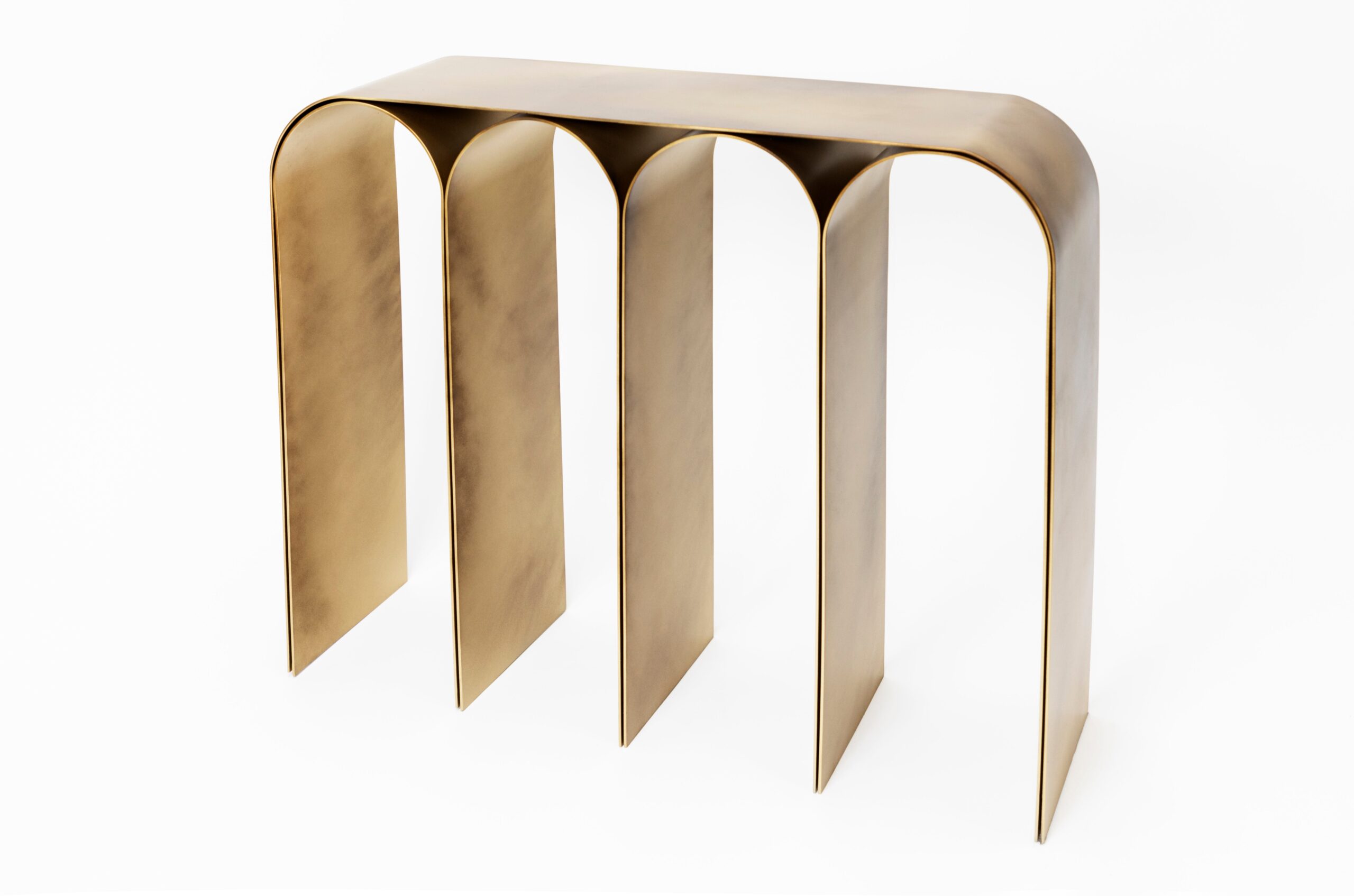 Steel Gold Arch Console by Pietro Franceschini 17