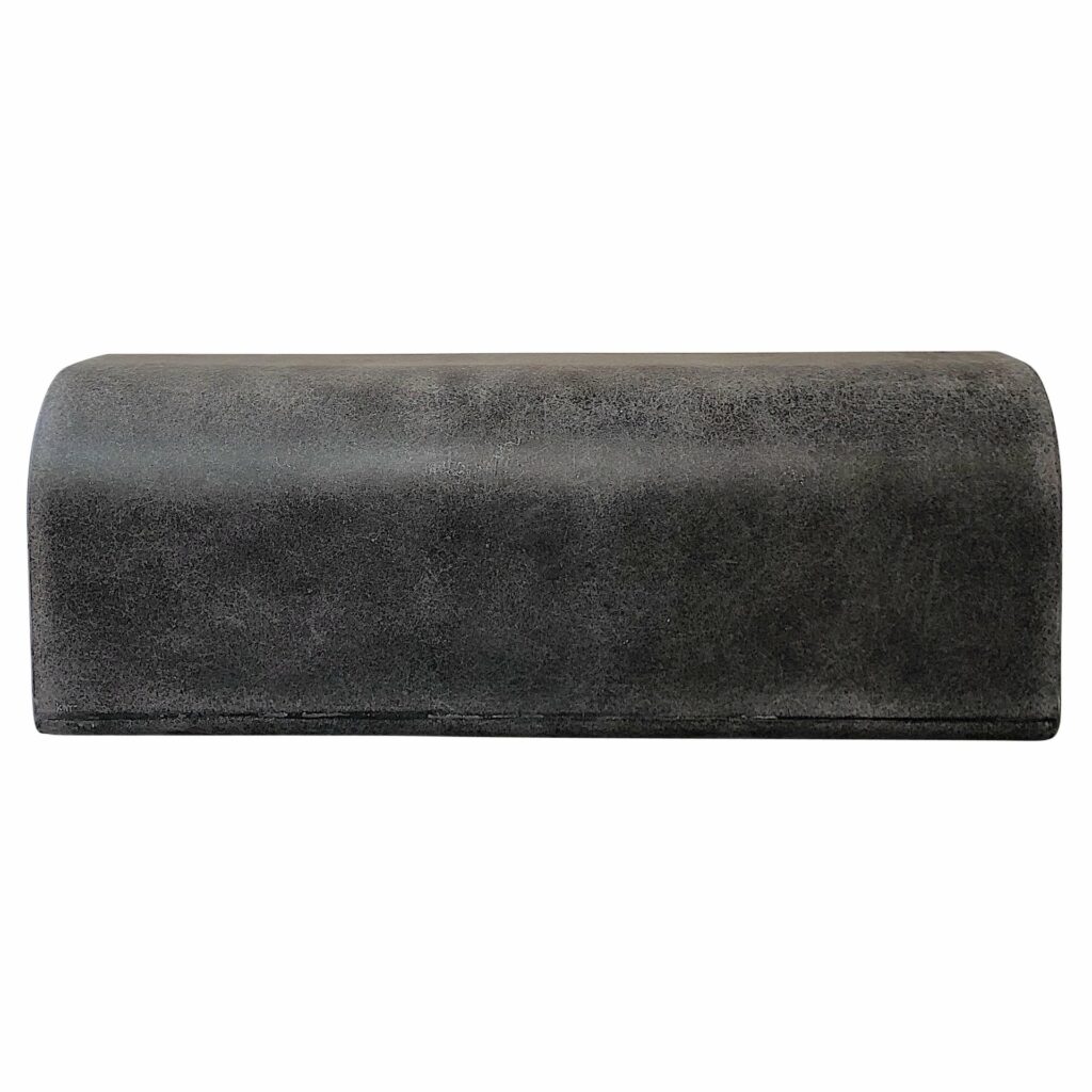 Contemporary Hand sculpted Organic Black Fiberglass Arch Bench by kar 1