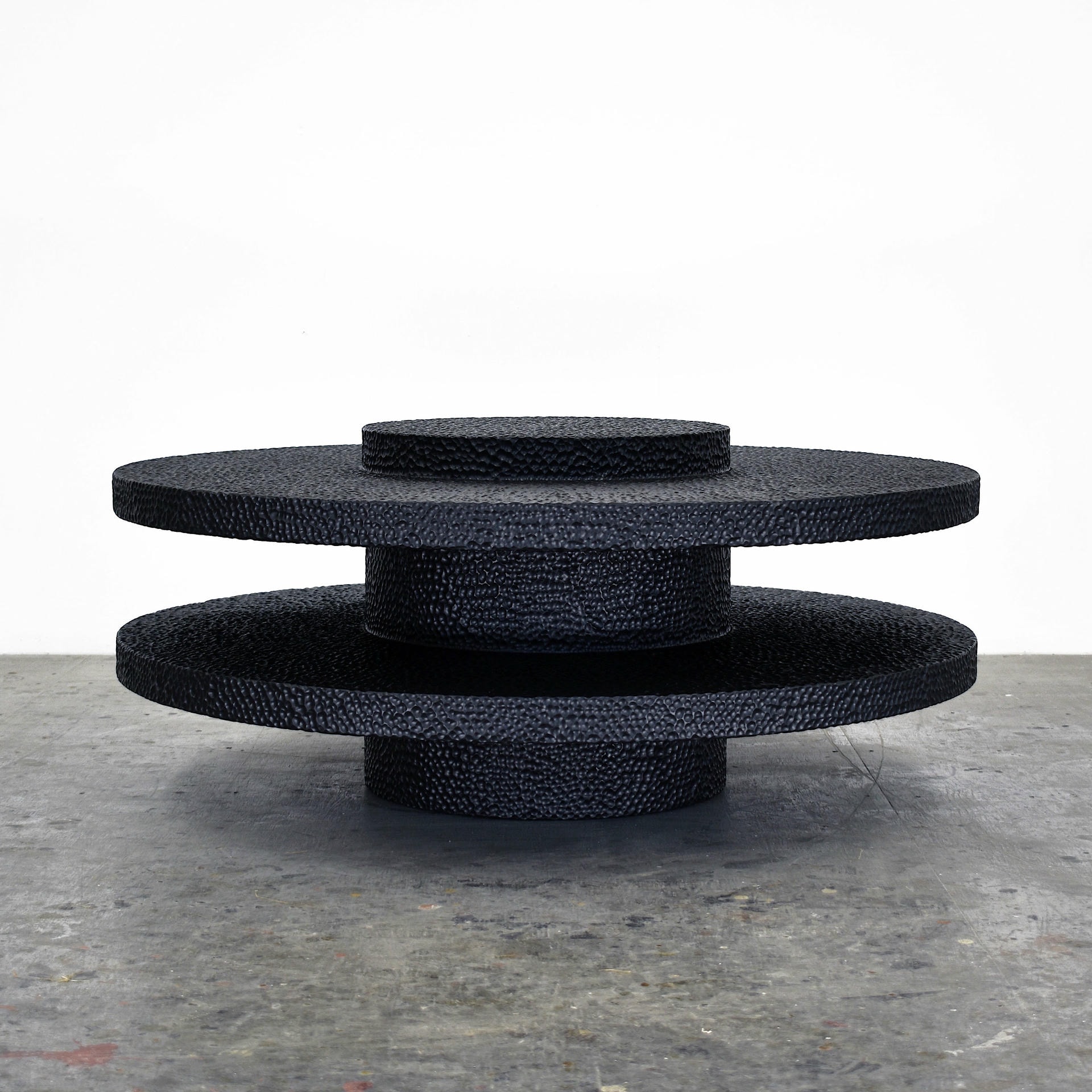 Maple Round Table Sculpted by John Eric Byers 2