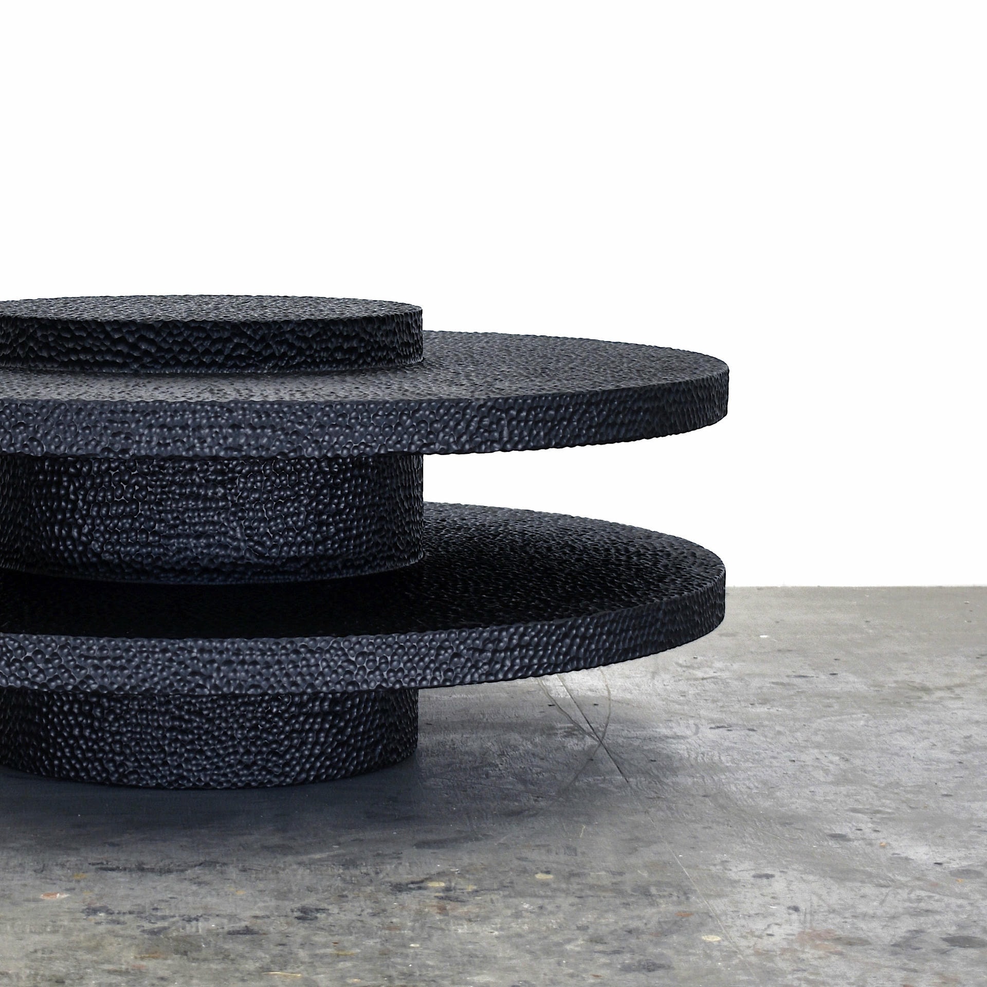 Maple Round Table Sculpted by John Eric Byers 3