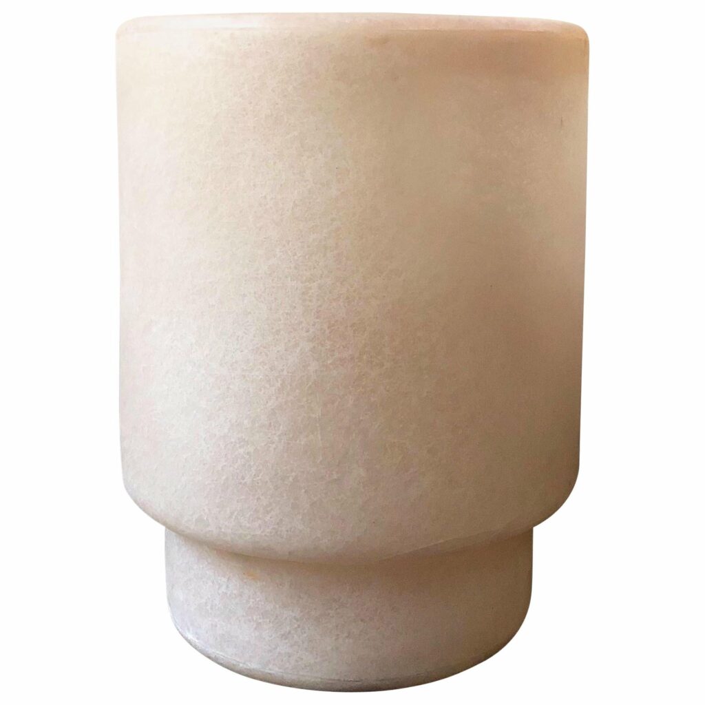 Minimalist Organic Form Natural Beige Fiberglass Vase by kar 1