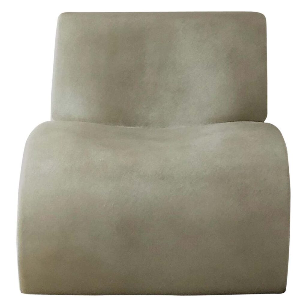 White Curl Up Lounge Chair by kar