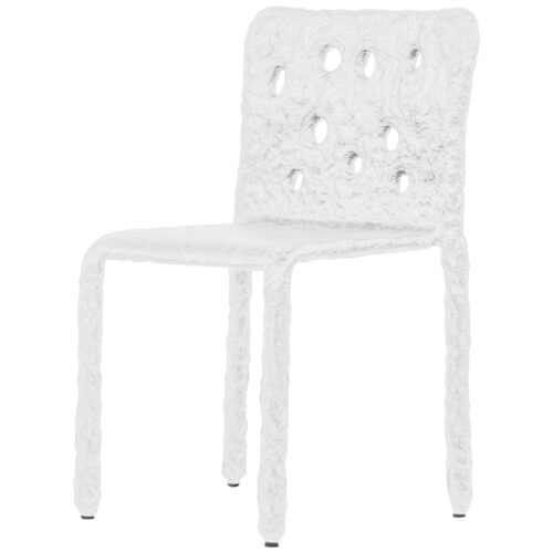 White Sculpted Indoor Contemporary Chair by Faina 1
