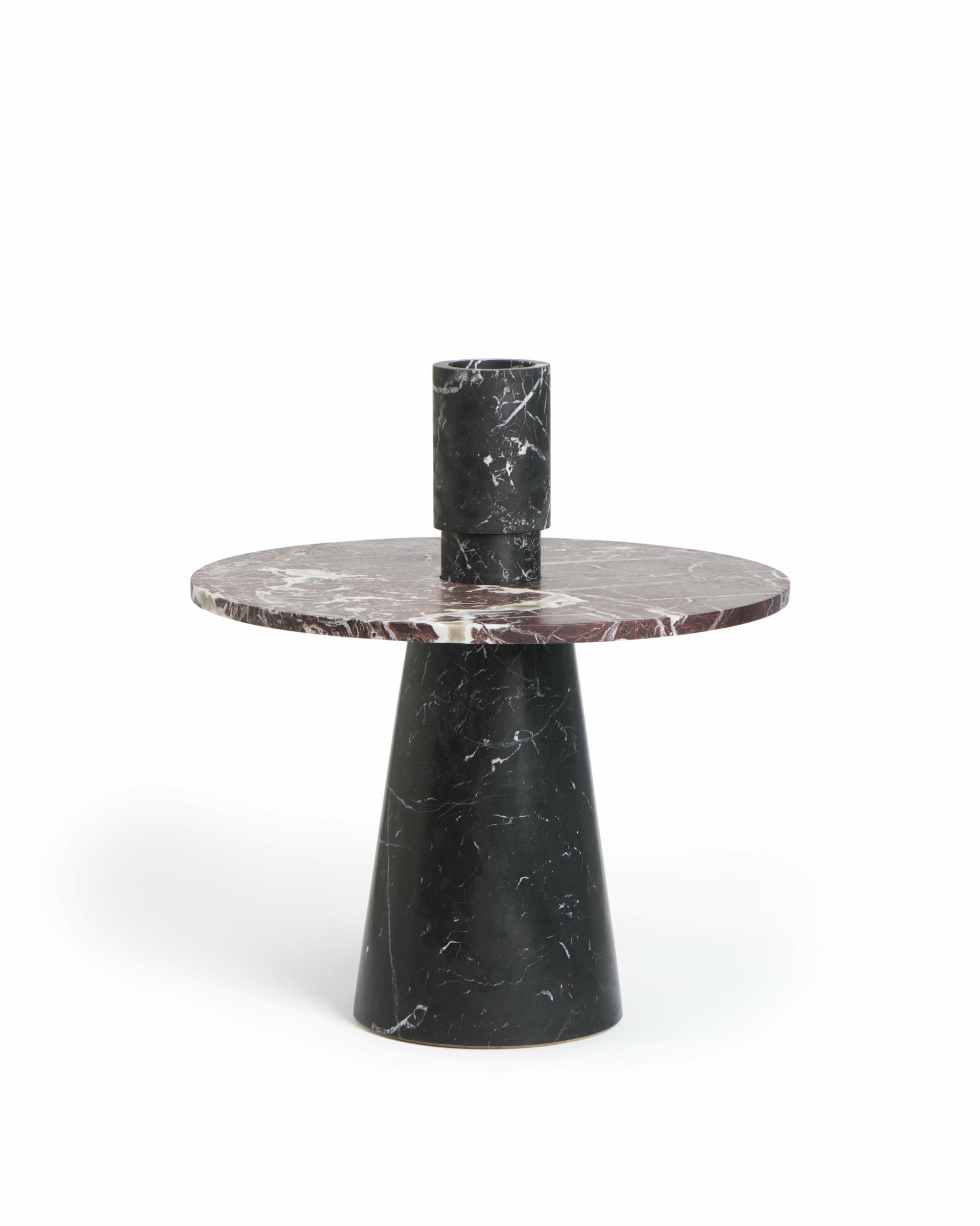 Black Inside Out Coffee Table Set by Karen Chekerdjian 3