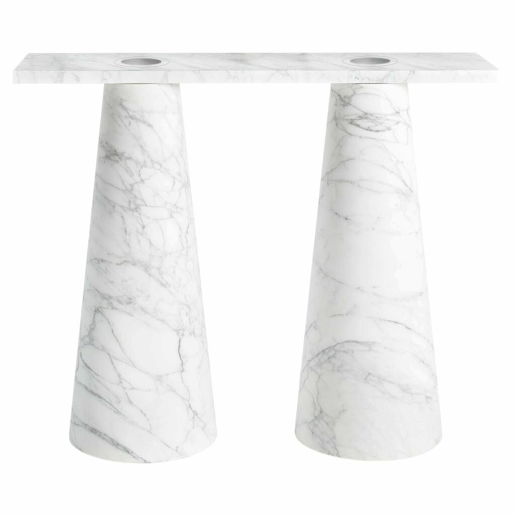 Marble Inside Out Console by Karen Chekerdjian 1