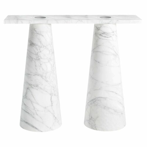 Marble Inside Out Console by Karen Chekerdjian 1