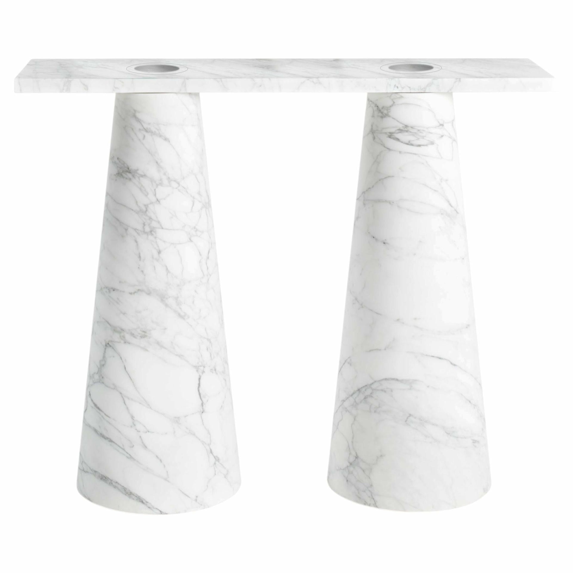 Marble Inside Out Console by Karen Chekerdjian 1