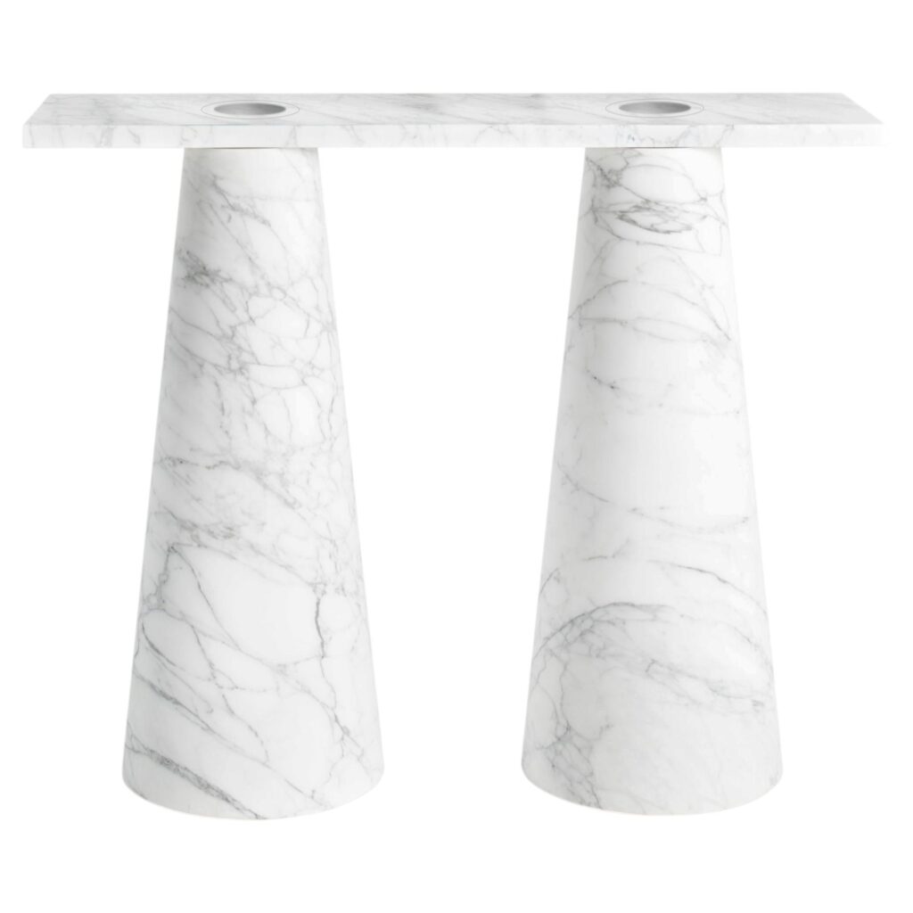 Marble Inside Out Console by Karen Chekerdjian 1