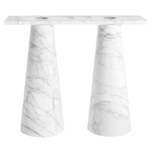 Marble Inside Out Console by Karen Chekerdjian 1