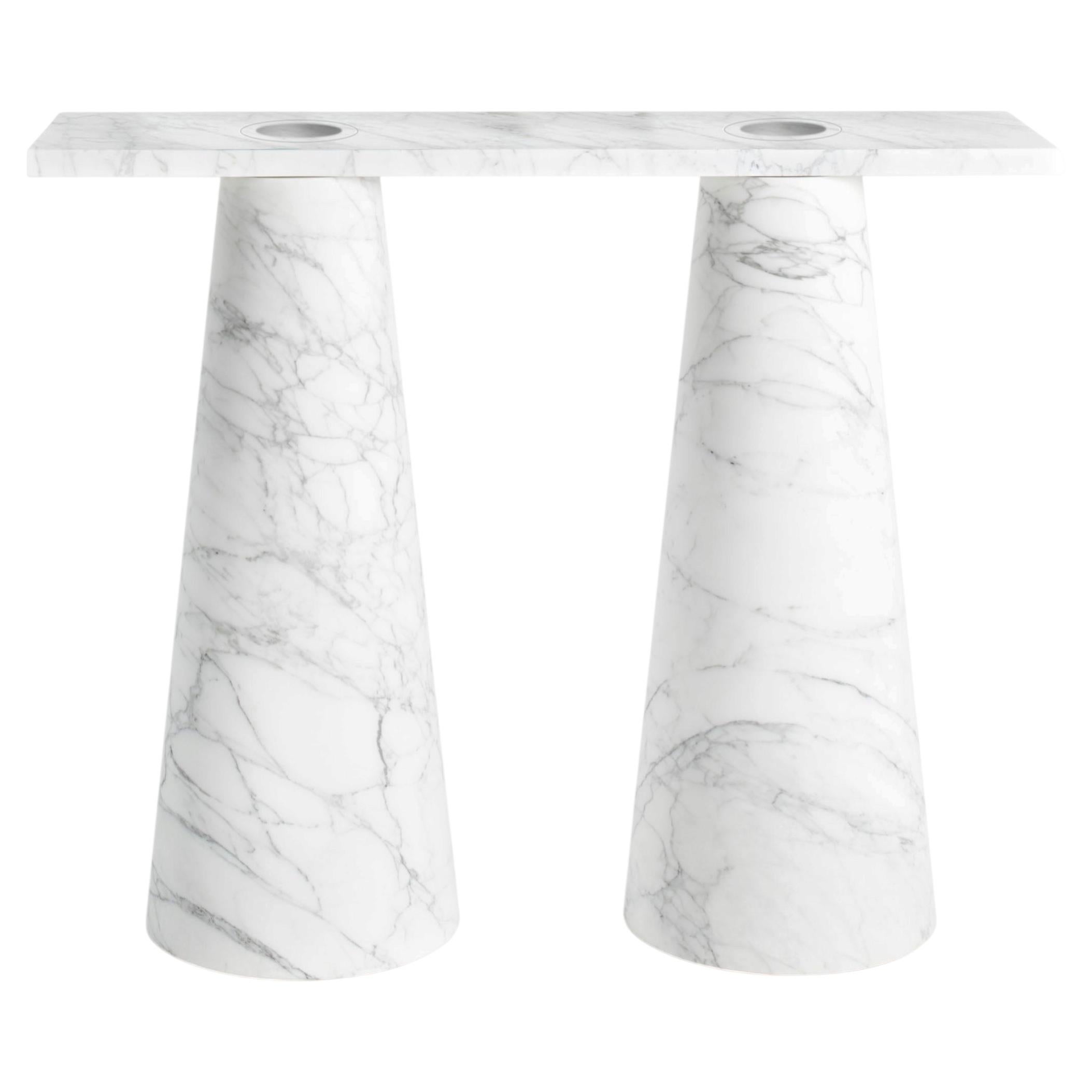 Marble Inside Out Console by Karen Chekerdjian 1