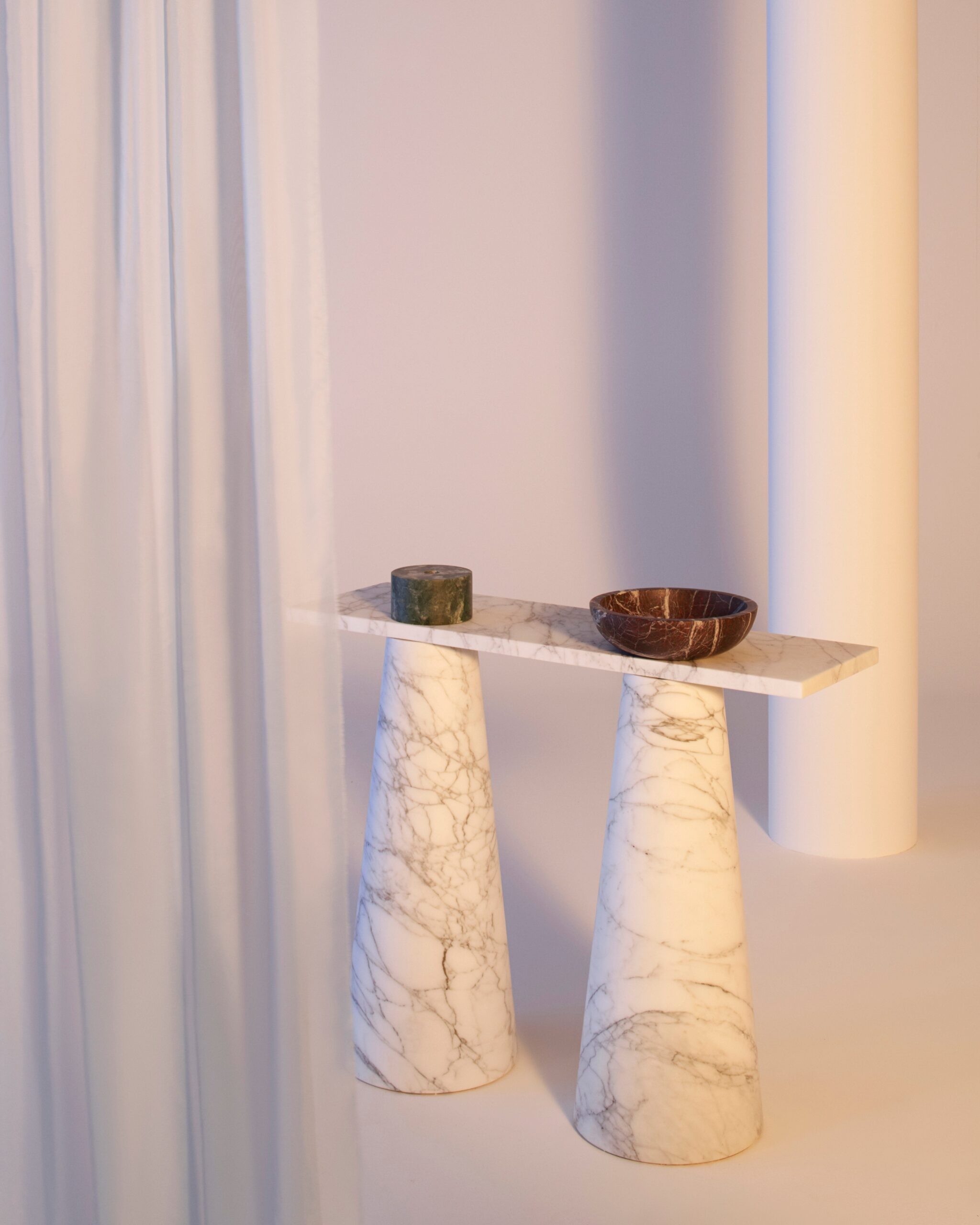 Marble Inside Out Console by Karen Chekerdjian 6