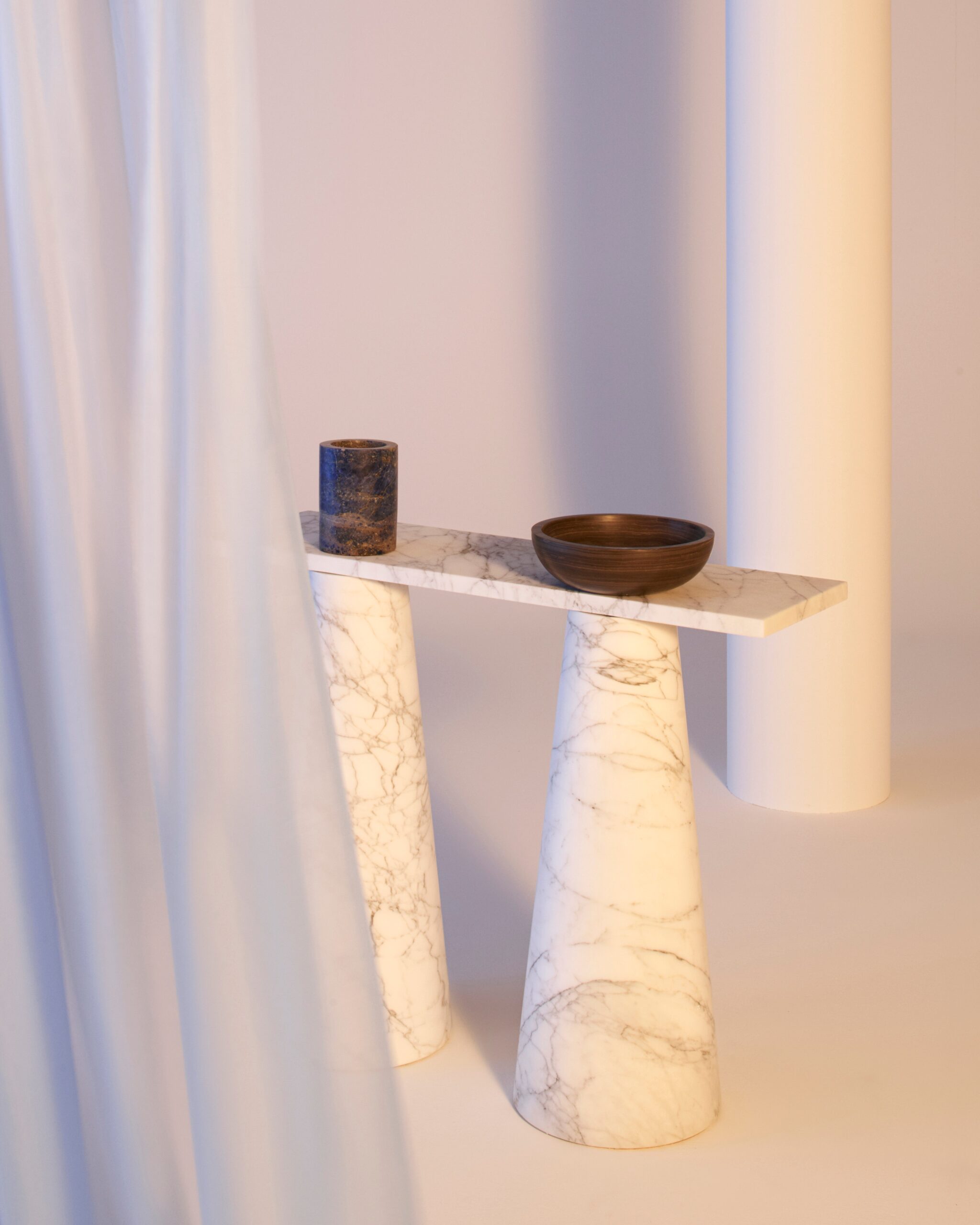 Marble Inside Out Console by Karen Chekerdjian 7