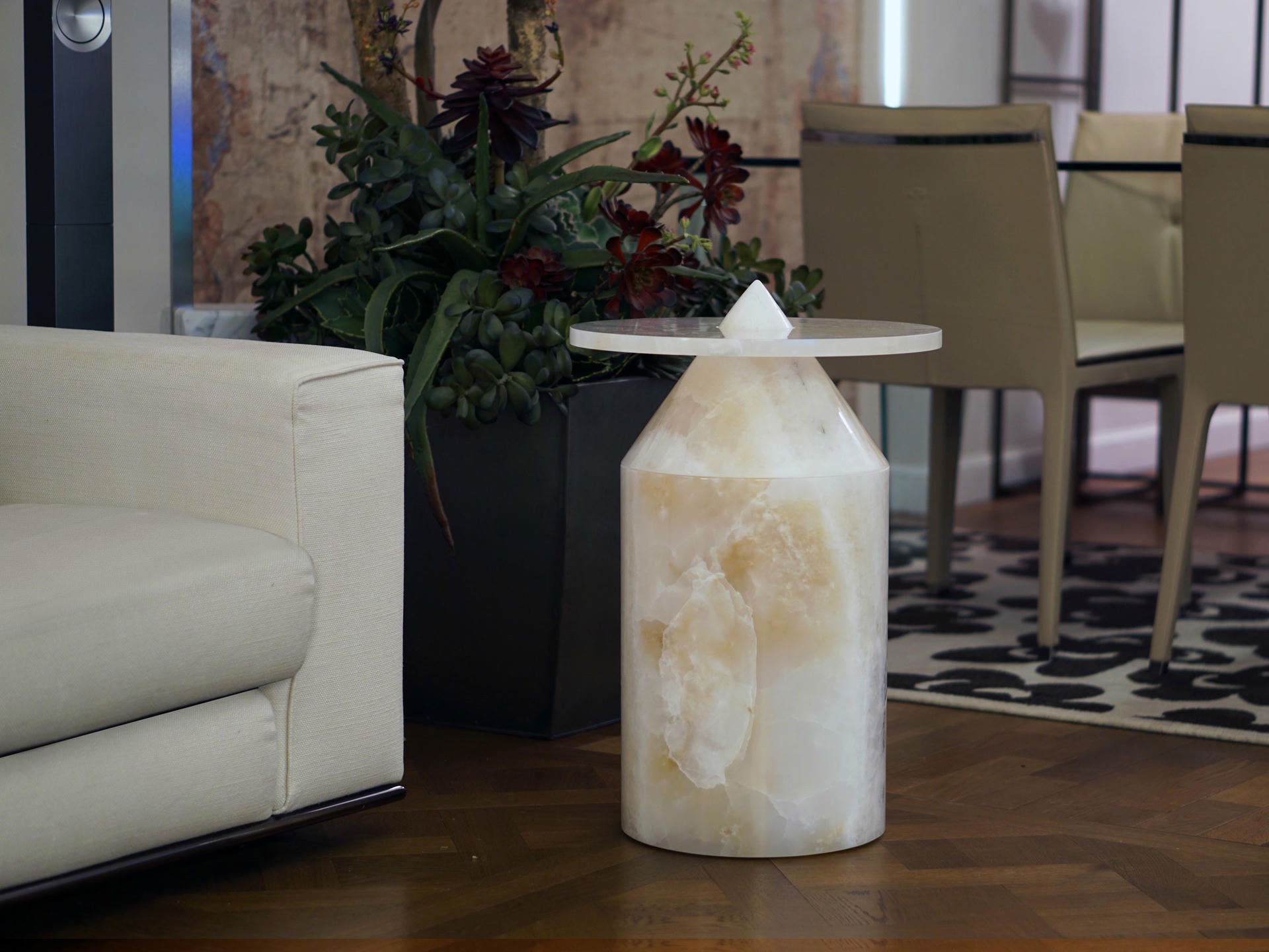 Onyx TOTEM Coffee Table Limited Edition by Karen Chekerdjian 10