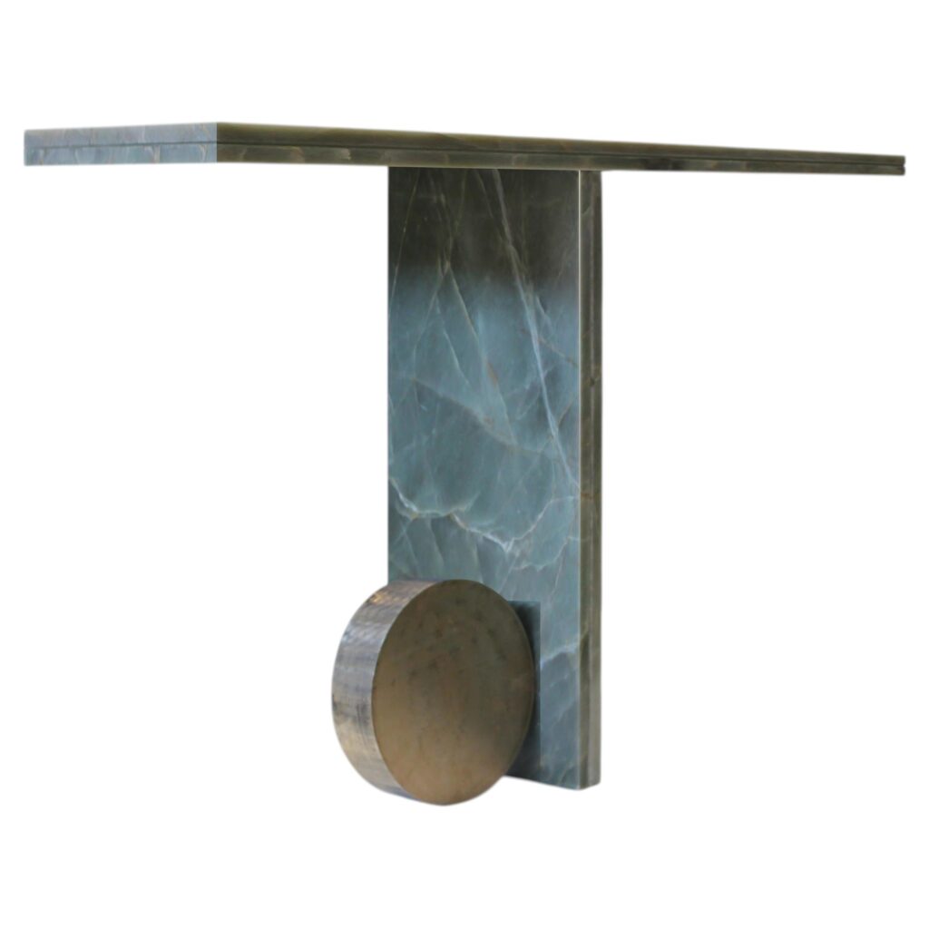 Quartzite Sculptural O Console by dAM Atelier 1