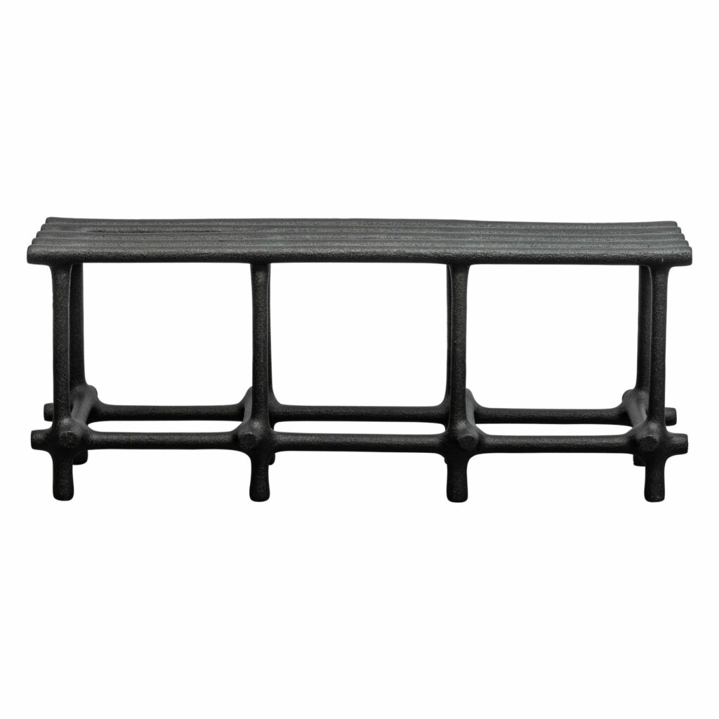 Basic Limited Edition Sculptural Nylon and Sand Bench by Hot Wire Extensions 1