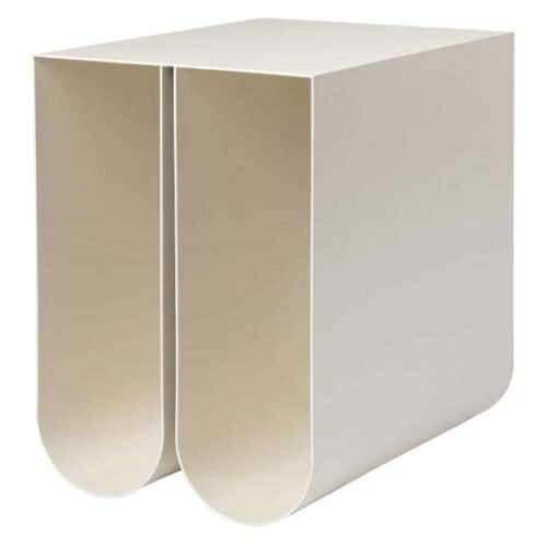 Beige Curved Side Table by Kristina Dam Studio 1