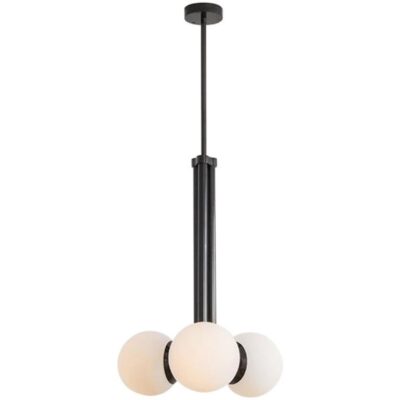 Tubular MD Black Pendant Light by Schwung