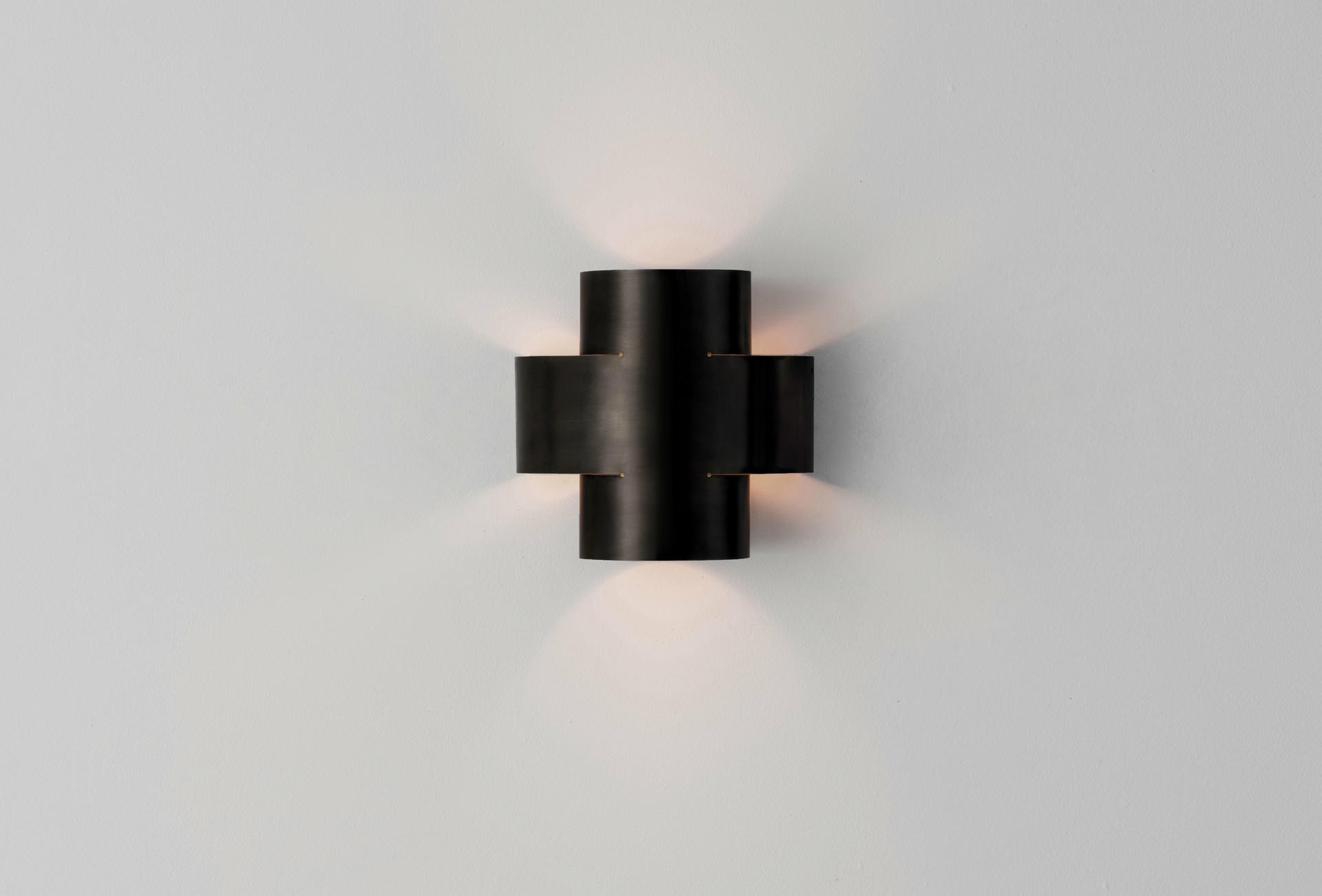 Burnt Brass Plus One Small Wall Lamp by Paul Matter 2