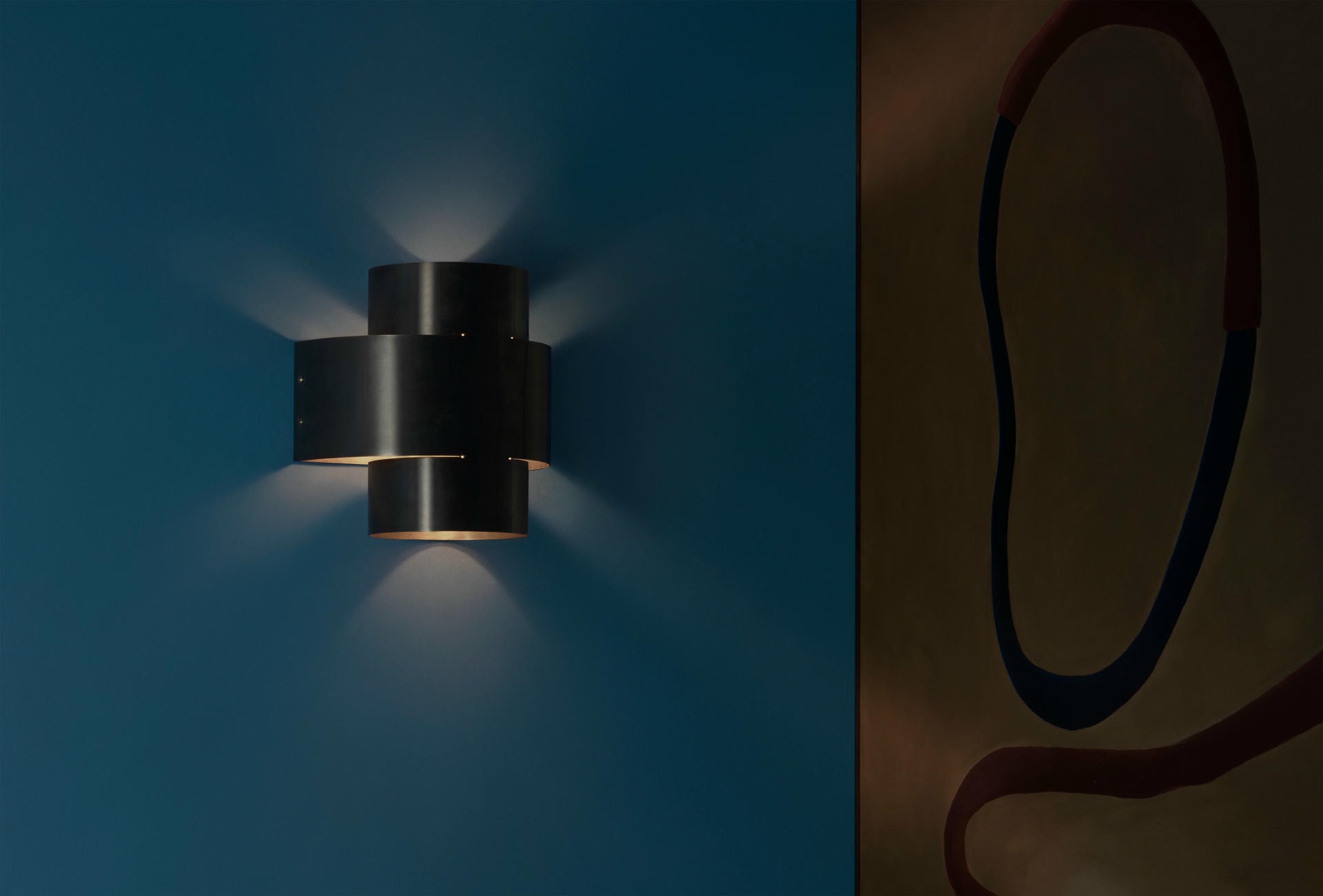Burnt Brass Plus One Small Wall Lamp by Paul Matter 8