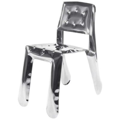 Chippensteel 1.0 Chair in Polished Stainless Steel 'limited Edition' by Zieta