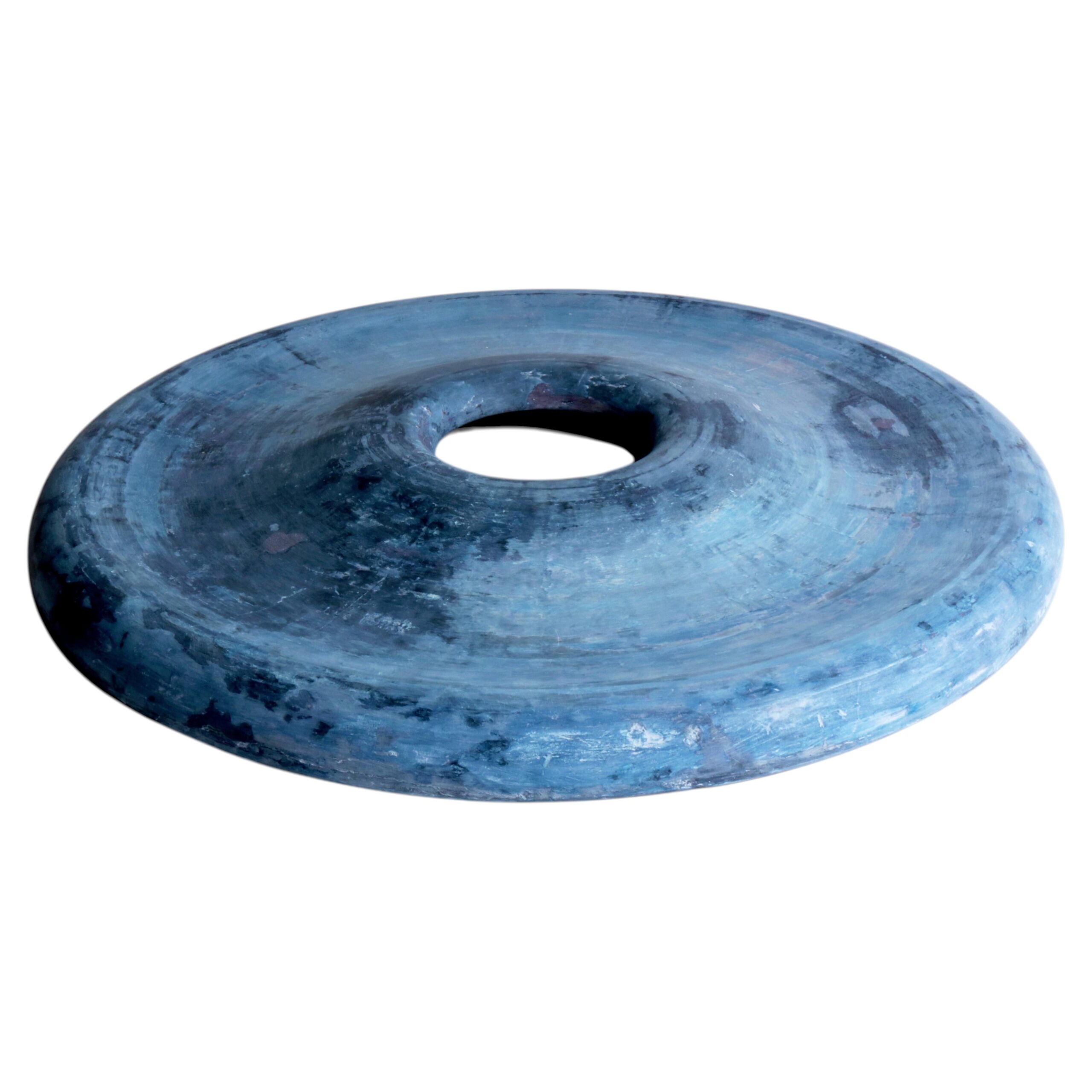 Deep Blue Twirl Bowl by Lenny Stpp 1