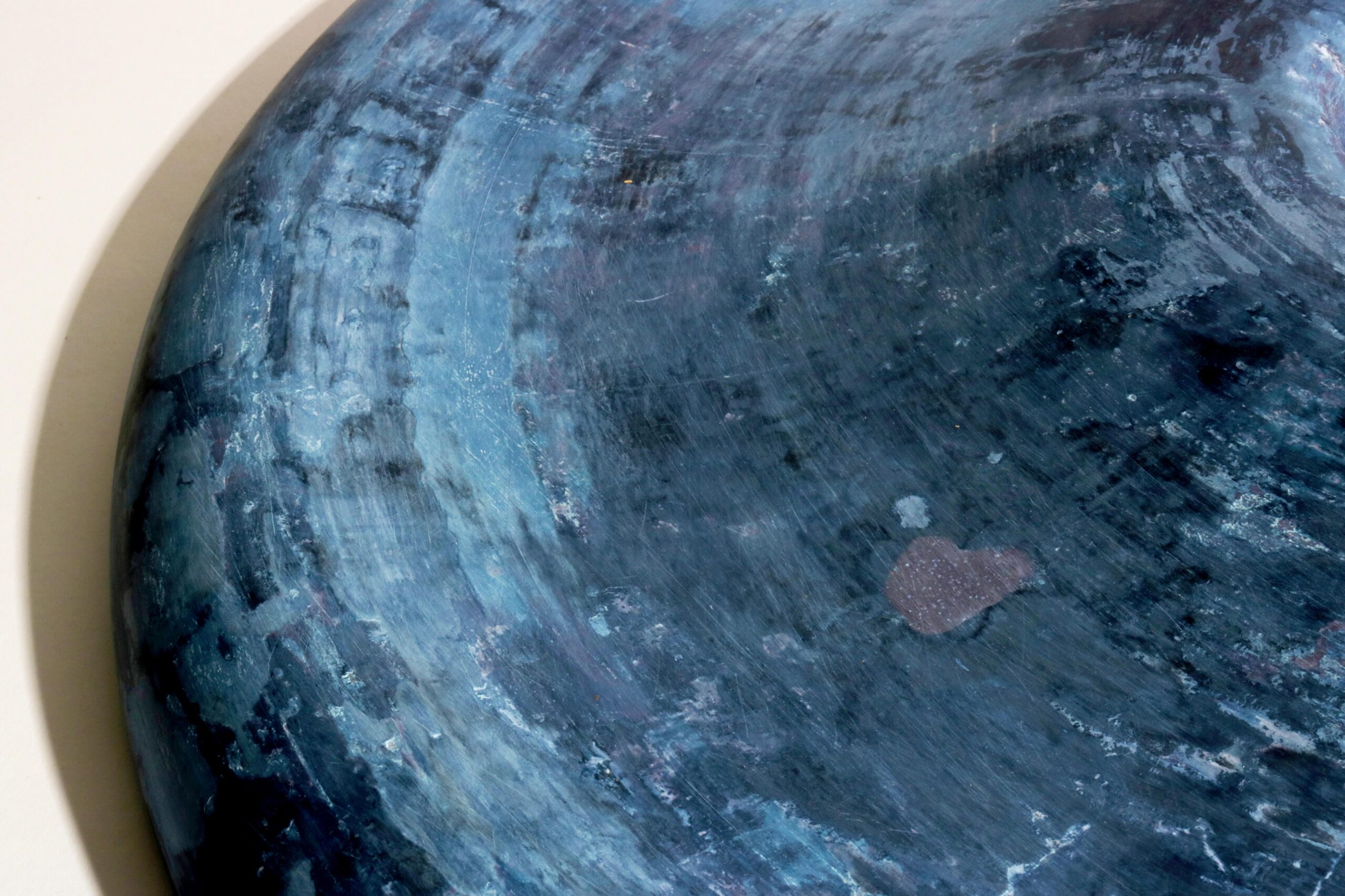 Deep Blue Twirl Bowl by Lenny Stpp 4