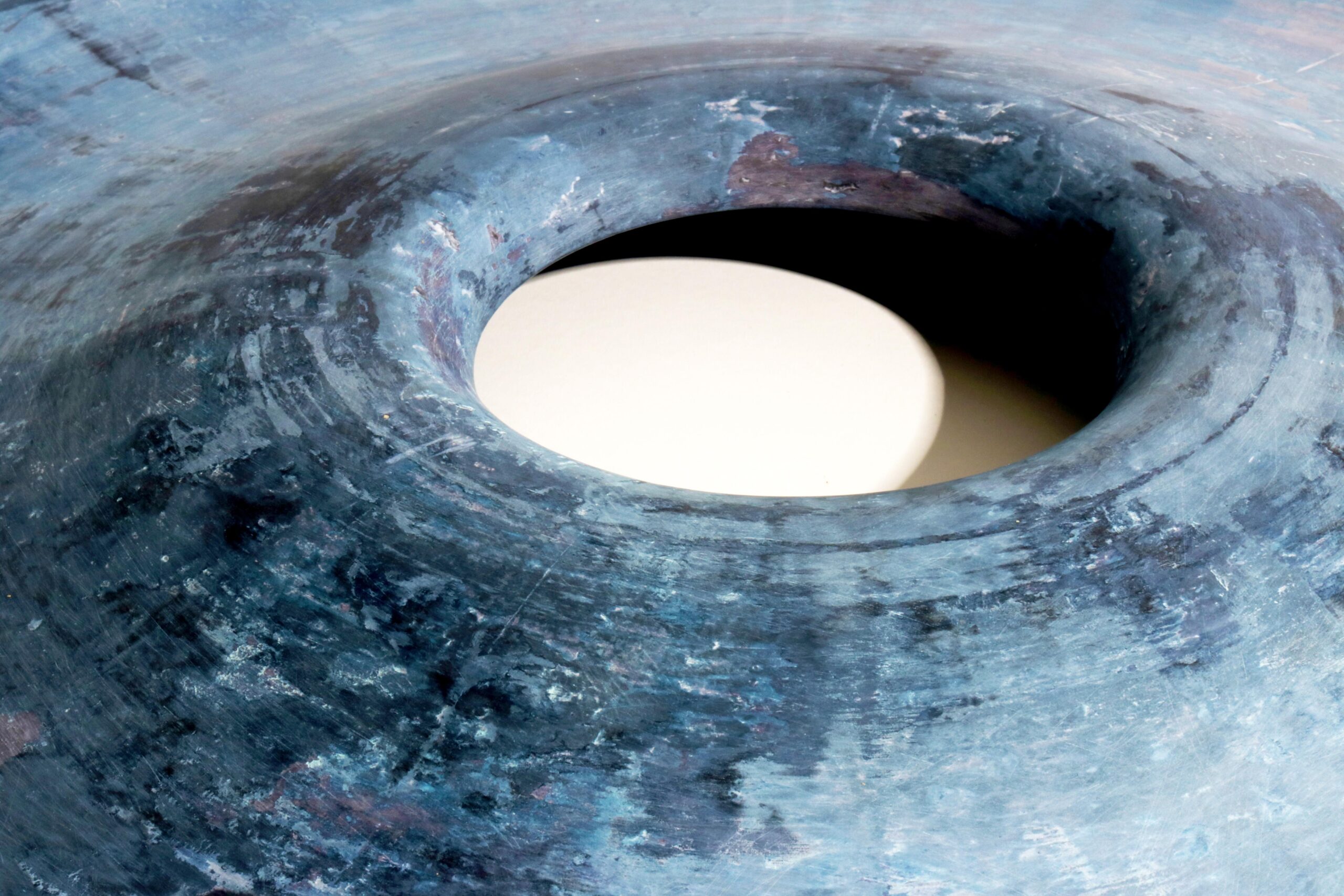 Deep Blue Twirl Bowl by Lenny Stpp 5